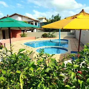  Casa de Férias Branca Tropical Brasil Residencial- Taperapuan